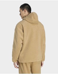 adidas Originals - BORG FLEECE TEAMGEIST 1/4 ZIP HOODIE Mens
