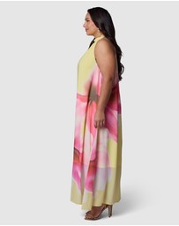 Pink Dusk by Curve Project - Savage Heat Maxi Dress