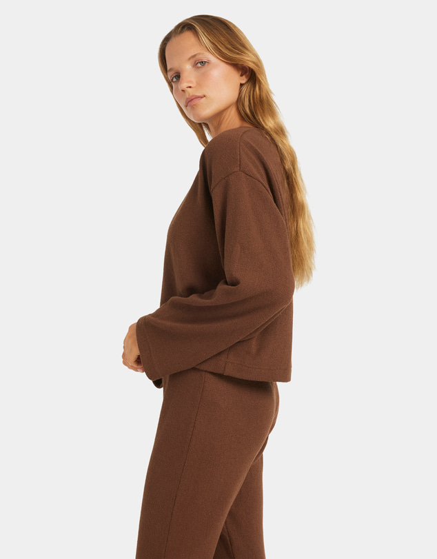 Roxy - Womens Stay Cozy Long Sleeve T-Shirt