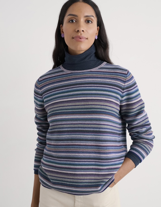 Seasalt - Seasalt Cornwall Purple Makers Cotton Jumper