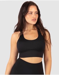 B Free Intimate Apparel - Mesh Racer Long Line Sports Bra (B-C-D-DD-E) Cup