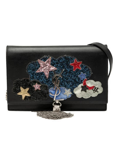 Pre-Loved by Azura Reborn - Pre-Loved Calfskin Cloud Star Applique Classic Monogram Kate Tassel Wallet on Chain