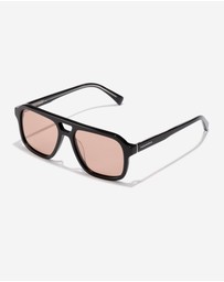 Hawkers Co - HAWKERS - CROUPIER Black Nude Brown Aviator Sunglasses for Men and Women UV400