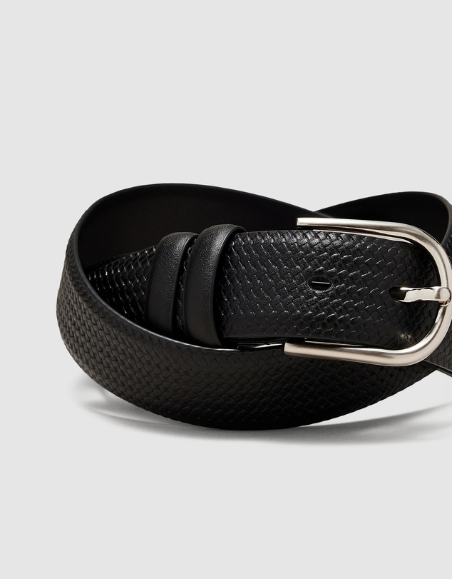 Politix - Textured Leather Belt