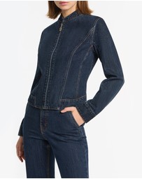 Carla Zampatti - Dark Indigo Fitted Denim Jacket