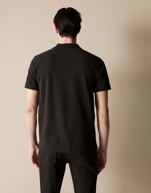 Trenery - Classic Pique Polo in Black