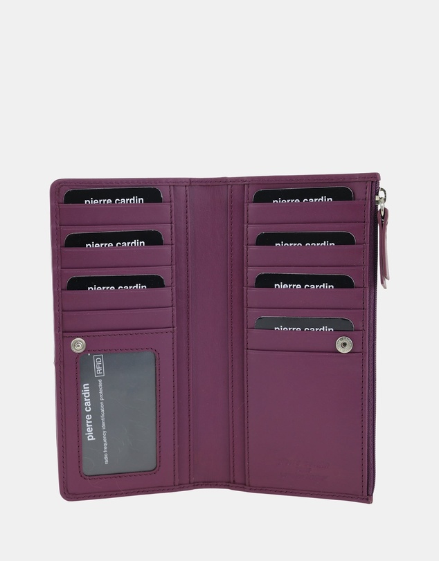 Pierre Cardin - Pierre Cardin Genuine Ladies Leather Bi-Fold Wallet