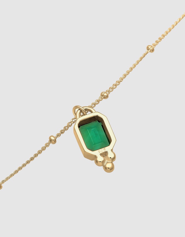Elli Jewelry - Quartz Necklace in Gold-Plated 925 Silver