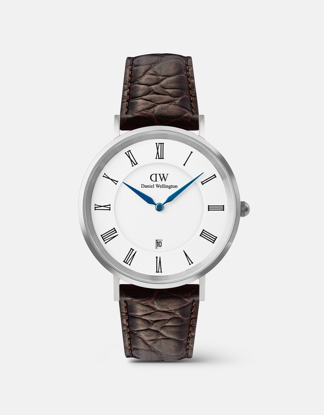Daniel Wellington - Classic 40mm Roman Numerals Date Croc Belly