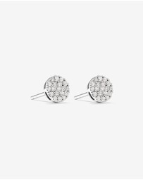 Michael Hill - 0.33 Carat TW Round Diamond Cluster Stud Earrings in 10kt White Gold
