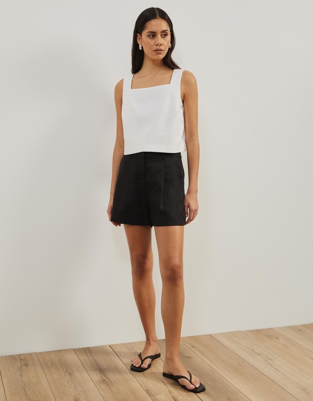 Atmos&Here - Aven Linen Blend Boxy Top