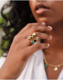 Meshca - Trio Spark Bridge Ring
