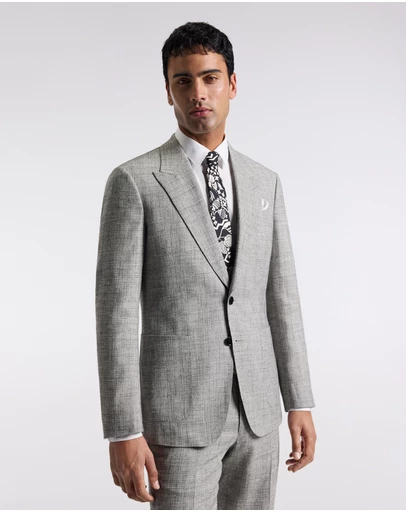 Calibre - Crossweave Suit Jacket Silver