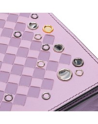 Pre-Loved by Azura Reborn - Pre-Loved Nappa Intrecciato Studded Wallet on Chain
