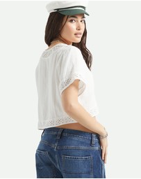 Brixton - Seaside Eyelet Top