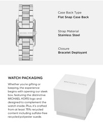 Michael Kors - Essex Silver Tone Analogue Watch