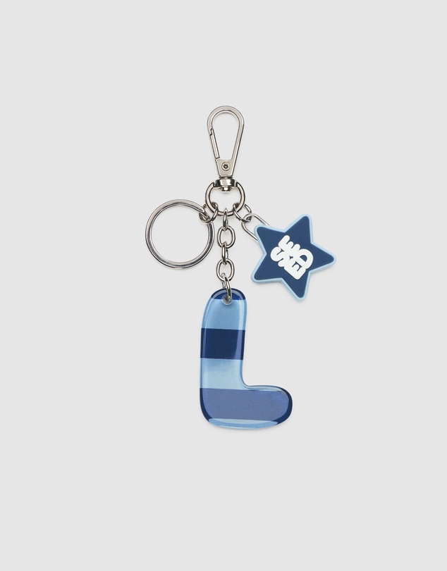 Seed Heritage - BLUE STRIPE INITIAL KEYRING