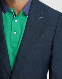 Oxford - Milton Linen Blazer With Peak Lapel