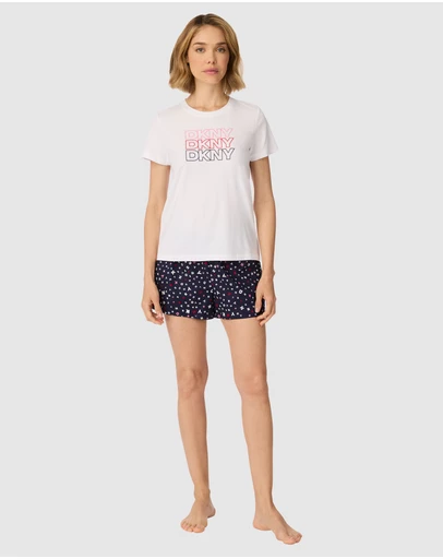 DKNY - Cotton Short Sleeve T-Shirt & Shorts Pyjama Set