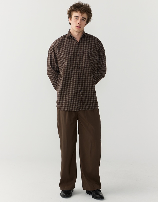 Justin Cassin - Hepburn Plaid Loose Shirt