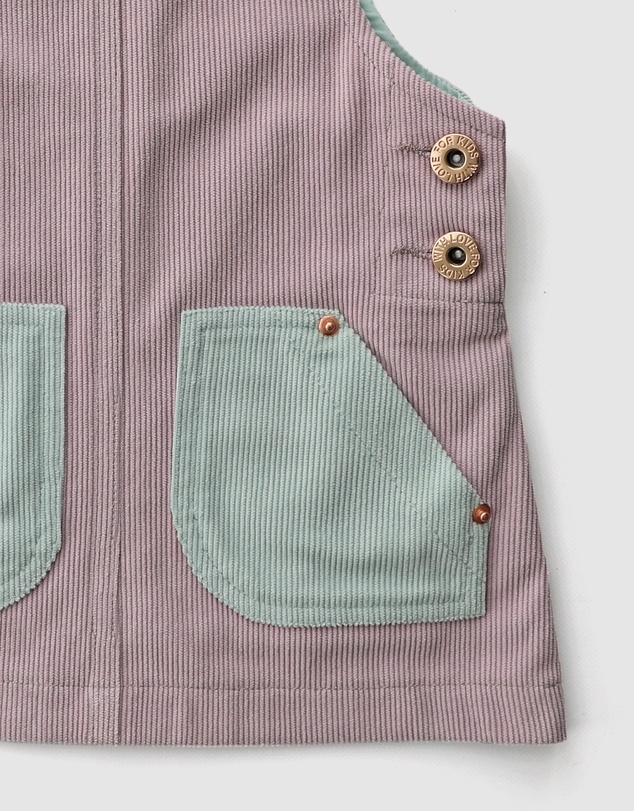WITH LOVE FOR KIDS - Hazel Cord Pinafore Dress - Babies - Kids