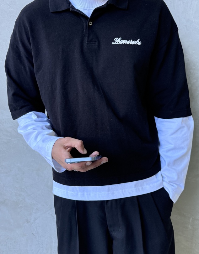 Zanerobe - Box Crop Polo Black