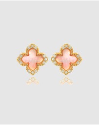 Georgini - Sydney Soirée Fairwater Mother of Pearl Stud Earrings Gold