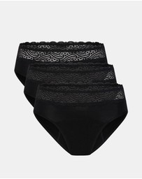Modibodi - Sensual Hi Waist Period Bikini Mixed Absorbency 3 Pack
