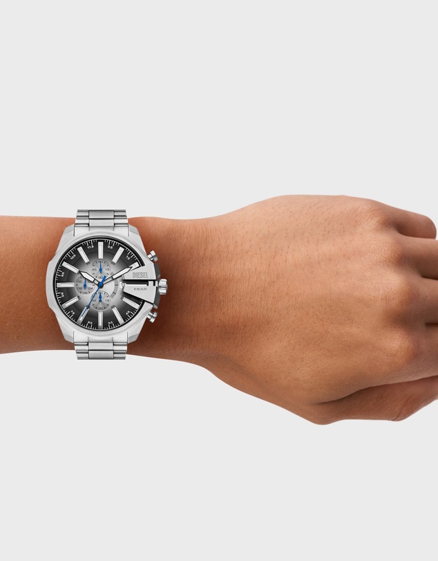 Diesel - Mega Chief Slim Silver Tone Analogue-Chronograph Watch