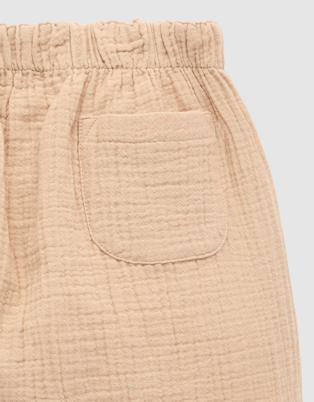 Purebaby - Slouchy Crinkle Cotton Pants -Kids-Babies