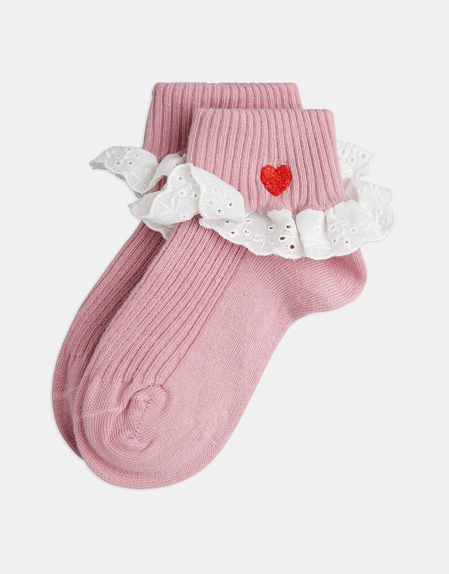 Mini Rodini - 1-Pack Heart Lace Socks - Babies-Kids