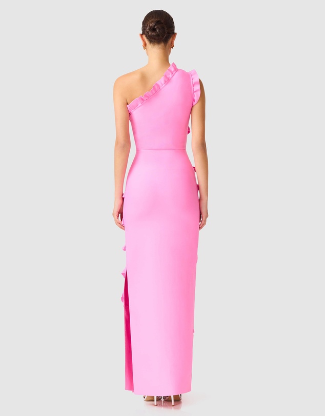 Elliatt - Orelia Asymmetrical Ruffle Gown