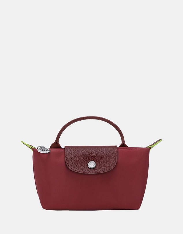 Longchamp - Le Pliage Green Pouch With Handle
