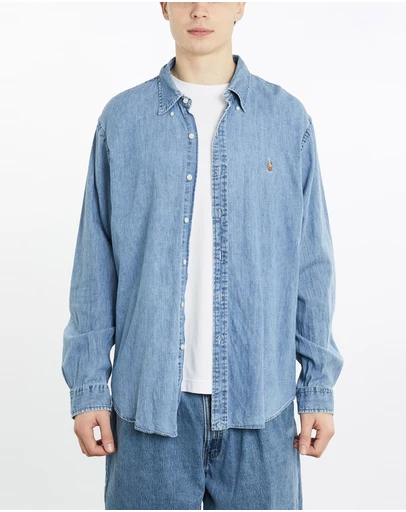 Vintage by The Real Deal - Pre Loved - Vintage Polo Ralph Lauren Denim Button Up Shirt