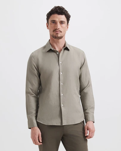 SABA - Reeves Long Sleeve Classic Linen Cotton Shirt