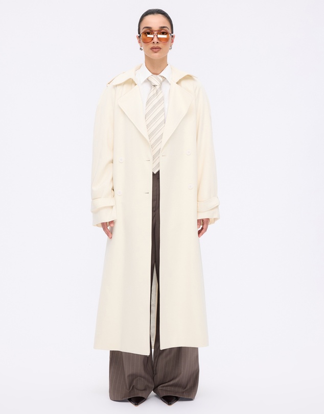 Minima Esenciales - Lior Wool Pinstripe Tailored Pants