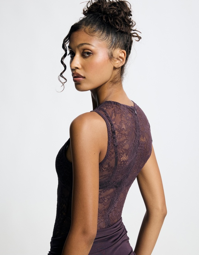 Lover - Odette Lace Contrast Maxi Dress