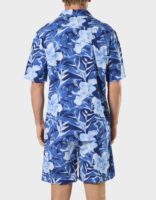 Mitch Dowd - Mens Painted Tropical Bamboo Pyjama Set - Multi