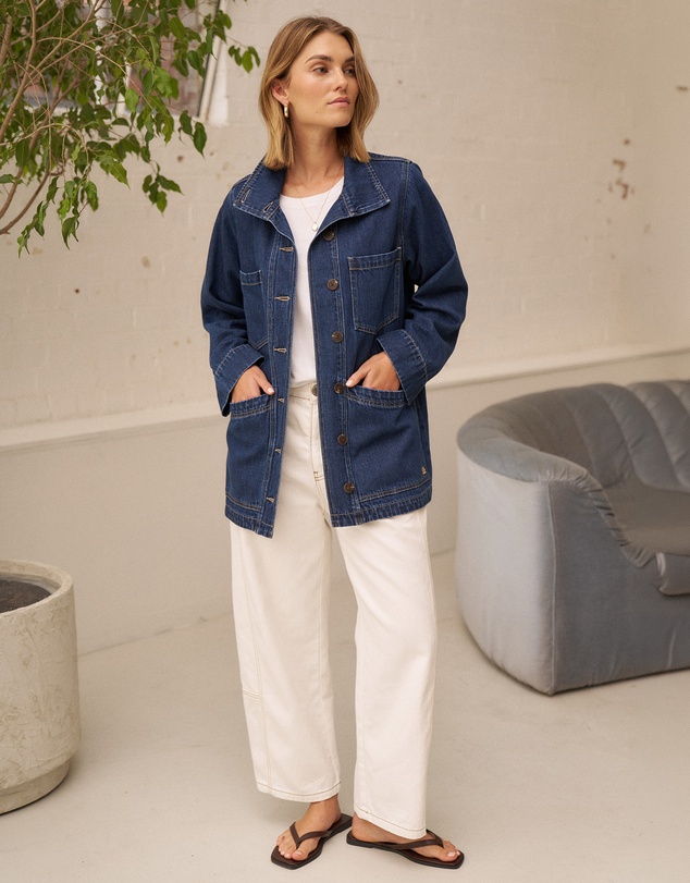 Ceres Life - Tilda Funnel Neck Shacket
