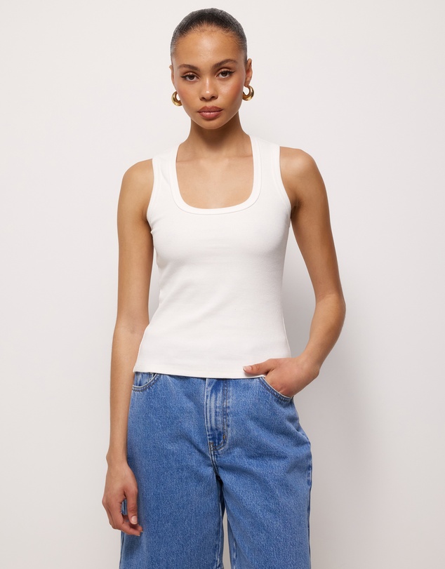 AERE - Belle Deep U Scoop Tank