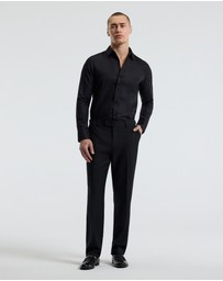 Calibre - Refined Cotton Linen Shirt Black