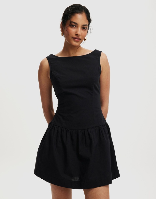 Cotton On - Mikki Drop Hem Mini Dress