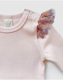 WITH LOVE FOR KIDS - Tulle Flutter Long Sleeve Tutu Onesie - Babies