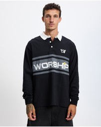 Worship - Laser Long Sleeve Rugby Polo