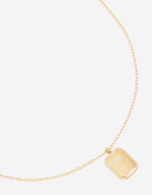 Lovisa - Waterproof Gold Plated Stainless Steel Flower April Daisy Necklace