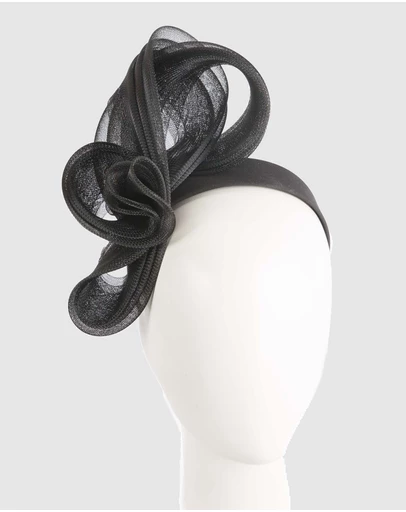 Fillies Collection - Bespoke Black Racing Fascinator