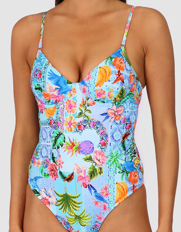 Baku Swimwear - Sardinia Retro Underwire One Piece Swimsuit