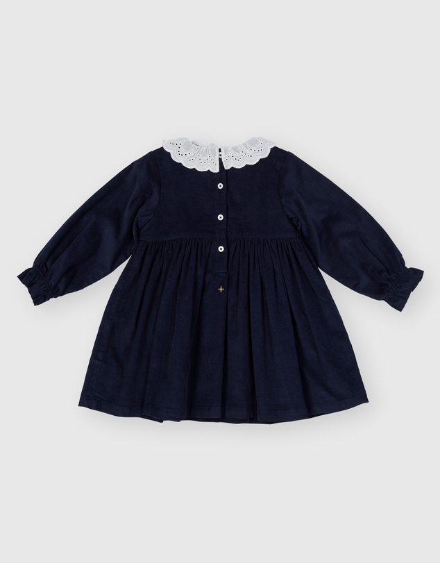 Goldie + Ace - Daphne LS Corduroy Smocked Dress - Babies-Kids