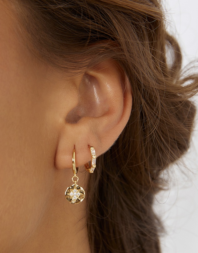 Arms Of Eve - Holi Gold Huggie Earrings