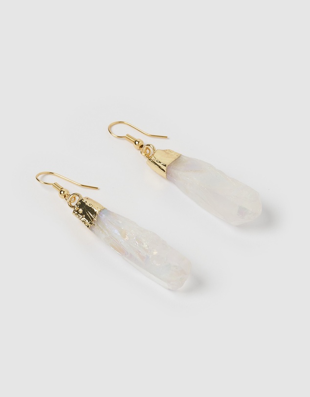 Miz Casa and Co - Spade Crystal Drop Earrings